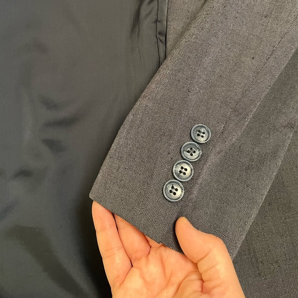 Womens ( mens ) oversized boyfriend blazer grey/ blue Givenchy Monsieur sz xxl - Picture 7 of 9